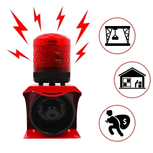 DC 12V 24V Sound And Light Alarm For Factory Warehouse Safety