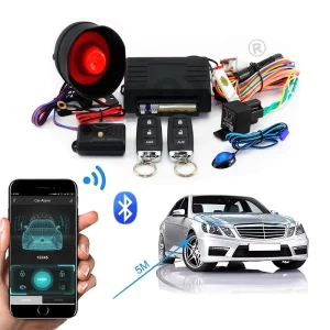 DC 12V Keyless One Way Mobile APP Remote Smart Car Alarm System