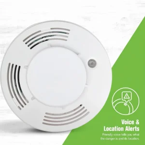 DC 9V Battery AC220V Quick Response Fire Alarm Sensor Smoke Detector For Home Fire Alarm System Fire Protection