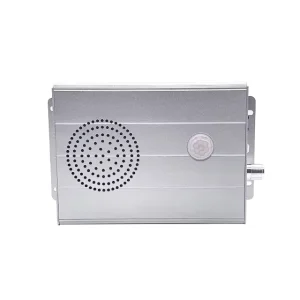 DC12V 4MB Flash Aluminum Portable Infrared Human Body Induction Safety Alarm System with Voice Prompt and Strobe Alarm