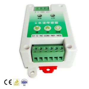 DIN Rail RS485 Water Leakage Sensor and Water Immersion Detector with Mute Function for Server Rooms and Data Centers
