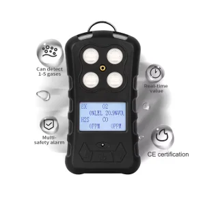 DTS B004 Portable 4 in 1 Gas Detector EX CO H2S O2 CE Certified High Accuracy 3 in 1 Alarm For Chemical Mine Coal Oil Ship