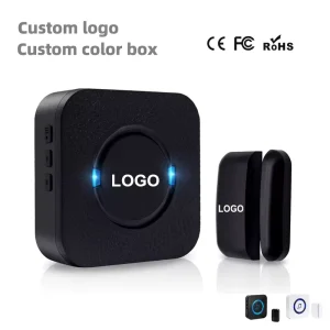 Daytech Door Sensor Alarm ABS Waterproof Home Security Doorbell Adjustable Volume 10m Detection Range Shop Visitor Alert