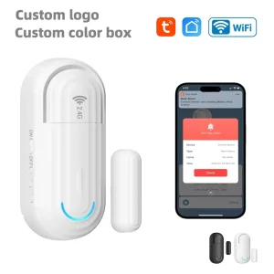 Daytech TUYA Smart Door Sensor Child Safety Wireless Alarm Portable ABS Multiple Working Modes Volume Adjustment Low Battery