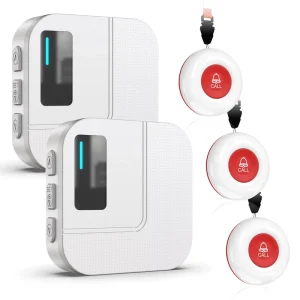Daytech Tuya Smart WiFi Wireless Calling System Pagers Elderly SOS Panic Button Patient Personal Alarm 5 Volume Adjustment