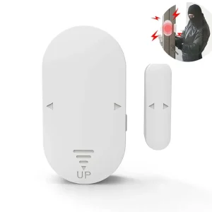 Daytech Wireless Battery Operated ABS Water Resistant Portable Door Window Sensor 130dB 30 Seconds Alarm Delay Burglar Alarm