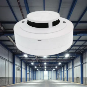 Deling SD 604 2 4 CE Approved EN54 7 Certified Wired Smoke Detector 2 4 Wired Home Alarm System Strobe Alarm 100 200m Detection