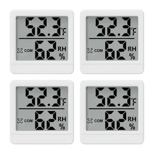 Desktop Smart Hygrometer Indoor Digital Humidity Meter Room Temperature Sensor for Home Office Warehouse Laboratory