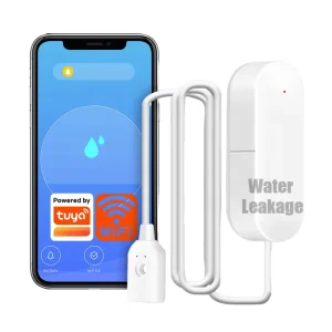 Detector Flood Alarm 120dB Battery Operated 0.7 Meter Probe Cable for Home Basement Smart Home Alarm System Water Leak Sensor