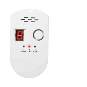 Digital Display LPG Gas Leakage Alarm Detector 12V 220V Kitchen EU US Plug
