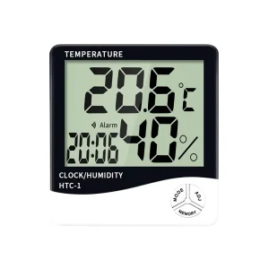 Digital Household Temperature Humidity Meter Indoor Room Outdoor Alarm Clock Thermometer Hygrometer Weather Station