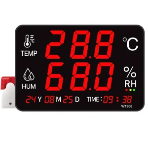 Digital Temperature and Humidity Meter with Alarm Monitoring System Recorder