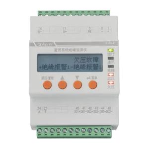Din Rail Monitoring Device AIM-D100-TH DC100-1000V Over-voltage Under-voltage Alarm Insulation Monitor EV Charger Pile