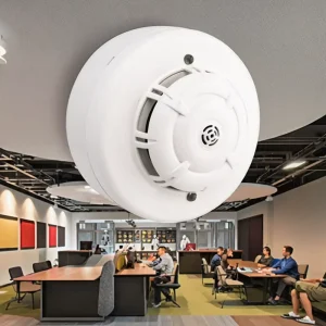 Direct Factory Supply Conventional Wired Smoke Detector with Sounder for Fire Protection
