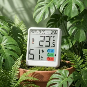 Direct Supplier Magnet-Back Calendar Thermometer Hygrometer with Comfort Indicator Indoor Room Temperature Humidity Monitor
