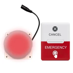 Disabled Person Bathroom Alert Emergency Call Light System for Elderly Senior Caregiver Pager 1 Door Alarm 1 Transmitter