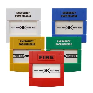 Door Red Urgent Button Switches Exit Release Emergency Press Glass Break Fire Alarm Resettable Switch Access Control System