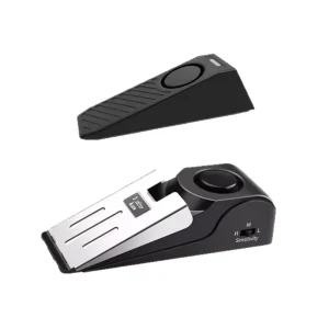 Door Stop High Decibel Portable Anti theft Anti intrusion Sound Light Alarm Model 90106 for Rental Hotel Use