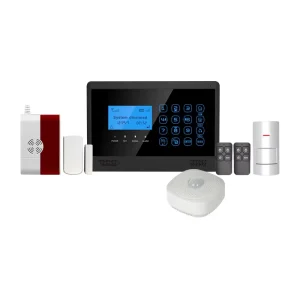 Door and Window Magnetic Entry Sensor with PIR Motion, Gas, Smoke, and Fire Detector, Remote Control