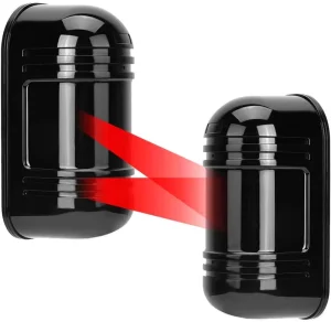 Dual Laser Detector Alarm Beam Sensor, Indoor 300m Outdoor 60m Infrared Detector