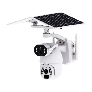 Dual Lens Waterproof 4G WiFi 6MP Wireless Outdoor Network CCTV Camera Full Color Night Vision Solar Security Camera