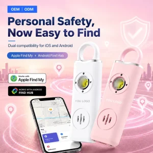 Dual-System Anti-Lost Tracker and 130 dB Personal Alarm for Cars and Keys