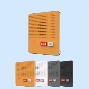 Durable Trimline Corded Telephone with Emergency Call & SOS Speed Dial Buttons for Hotel Elevator Status Monitoring