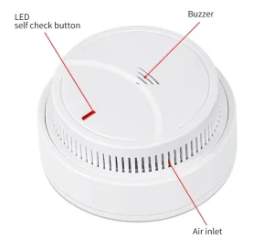 Dustproof 3V Battery Smoke Alarm Fire Detector