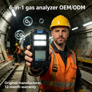 E6000 Portable Multi Gas Detector for CO H2S O2 CH4 Flammable Gas High Accuracy air Quality Tester OEM ODM