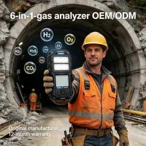 E6000 Underground Mining 6 in 1 Multi Gas Detectors for CO H2S O2 CO2 CH4 VOC NH3 phosphine Gas Detector