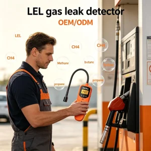 EL200 Flammable Gas Detector for Gas Station Gas Detector for Home Use Kitchen Gas Safety Home Gas Alarm OEM ODM