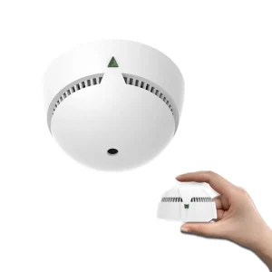 EN14604 Interlinked DC Smoke Detector RF Wireless Interconnected Smoke Sensor Fire Smoke Alarm for Home with Smart Gateway