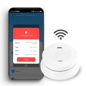 EN14604 Smart Smoke Sensor Tuya Wifi Standalone Smoke Detector ABS Material Home Security Alarm Factory Price