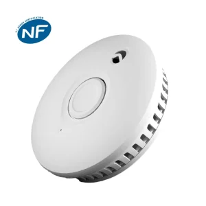 EN14604 Smoke Detector Independent Alarm System with Silence Function, Built-In Sensor, Portable