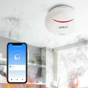 EN14604 Wi-Fi Smoke Alarm with Mobile App and Built-in Lithium Battery
