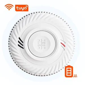 EN14604 WiFi Wireless Photoelectric Smoke Detector with 10-Year Battery