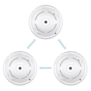 EN14604 Wireless Interlinked 868MHz Smoke Detector Fire Alarm for Home and Commercial Use