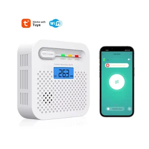 EN50291-Certified Tuya Wi-Fi Smart Home Carbon Monoxide Alarm with Sealed Battery