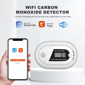 EN50291 Standard CO Alarm Detector LCD Display WiFi Carbon Monoxide Detector High Accuracy CO Alarm Smart Life Wireless CO Alarm