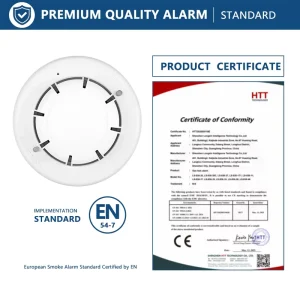 EN54-7 4-Wire NC NO Output Fire Alarm 9-35VDC Conventional Smoke Detector with Relay Output