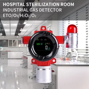 ETO C2H4O H2O2 O3 O2 Gas Detector for Hospital Sterilization Room