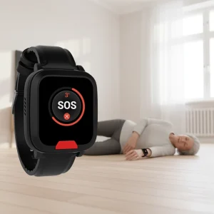 EV06 GPS Smartwatch for Elderly with Health Monitoring, SOS Calling, and Fall Detection