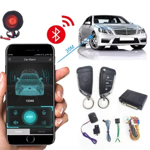 Easy to Use Mobile APP Compatible 433.92 370 315MHz Remote Control BT Talking Car Alarm System with Keyless Entry