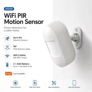 Elderly Care WiFi Motion Sensor Wireless PIR Detector for Baby Room or Senior Monitoring