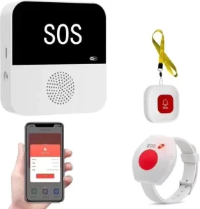 Elderly Patient Monitoring SOS Alert System with WiFi App, Emergency Panic Button and SOS Bracelet Call Button