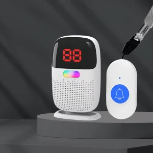 Elderly Smart Call Buzzer Long Range Alert Senior Care Personal Alarm System Wireless Doorbell for Home Restaurant Hospital
