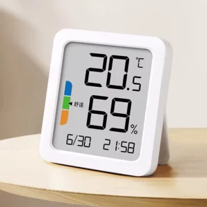 Electronic Large Screen Household Alarm Dust Comfort Humidity Temperature System Sensor Digital Hygrothermo Magnetic Monitor