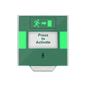 Emergency Break Glass Button Fire Alarm System Door Release Button Resettable Emergency Exit Button With LED Access Control
