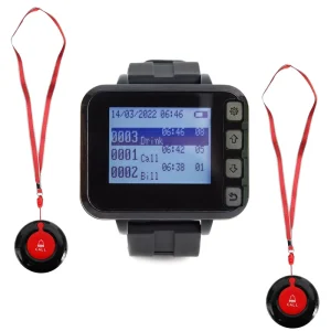 Emergency Button Alarm, Wireless Elderly Call Button, SOS Personal Alarm Call Bell for Elderly and Patients