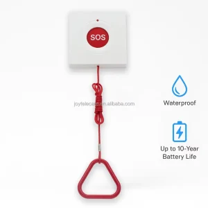 Emergency Pull Cord Shower Room Panic Alert System Waterproof for Hospitals Nursing Homes Assisted Living Safety Alarm